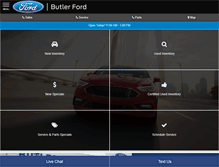 Tablet Screenshot of butlerford.com